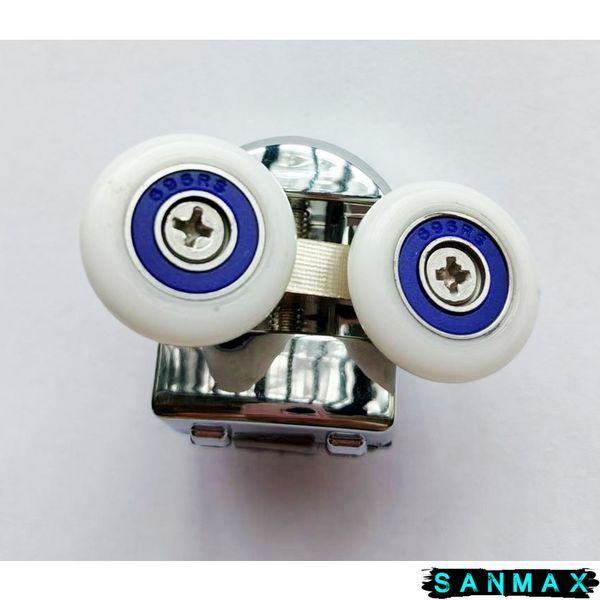 Ролики для душових кабін подвійні колеса Mixxus Premium Rollers SCP05-1 Хром верхні (25mm для Divirse SC03) (MI8167) MI8167 фото