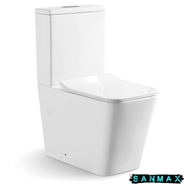 Унітаз-компакт Mixxus Quadro-0403-R 640x360x835mm, система змиву Rimless (MI6710) MI6710 фото