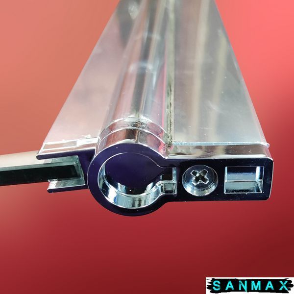 Шторки скляні на ванну Koer SR BS02-80x140-TR-01 прозоре скло 6мм, хром (KR5401) KR5401 фото