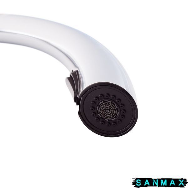 Змішувач для кухні з висувною лійкою Mixxus Premium Warta 014 Хром (MI6956) MI6956 фото