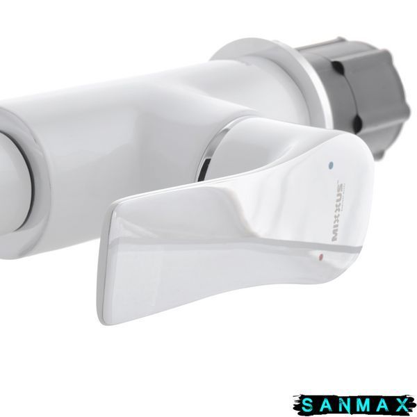 Змішувач для кухні на гайці Mixxus Premium Eva 017 білий (MI5810) MI5810 фото