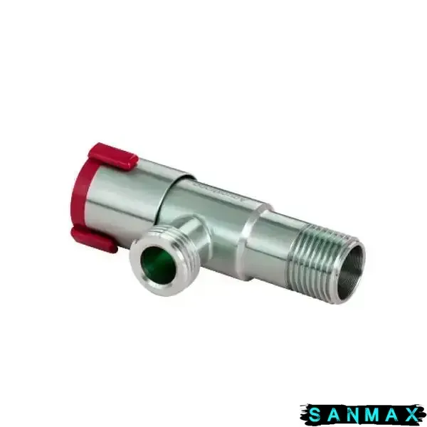 Кран приладовий Aquastrong V2 Red M1/2 х M1/2 Нерж червоний (V200) V200 фото