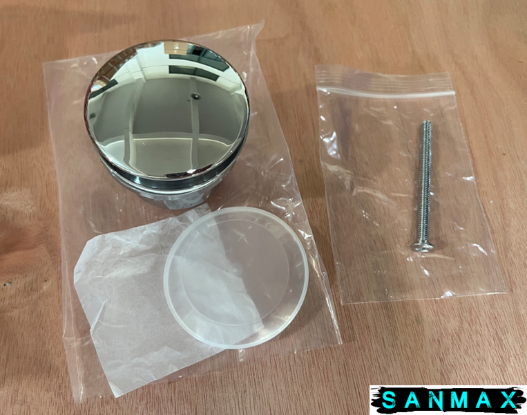 Донний клапан для умивальника універсальний Koer PW-01-01 Хром (KR3400) KR3400 фото