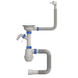 Сифон для кухні Mixxus SK-05-WH 3 1/2"x40 з пластиковою сіткою, відведенням для пральної машини, гнучким прямок. переливом (MI8193) MI8193 фото 1