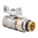 Кран з американкою прямий 3/4 "антіпротечка" Koer KR.227.W-Gi Білий метелик (KR0192) KR0192 фото 2