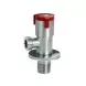 Кран приладовий Aquastrong V2 Red M1/2 х M1/2 Нерж червоний (V200) V200 фото 1