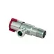 Кран приладовий Aquastrong V2 Red M1/2 х M1/2 Нерж червоний (V200) V200 фото 3