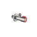 Кран приладовий Champion VAL-02 1/2x1/2 Нерж червоний (CH6194) CH6194 фото 1