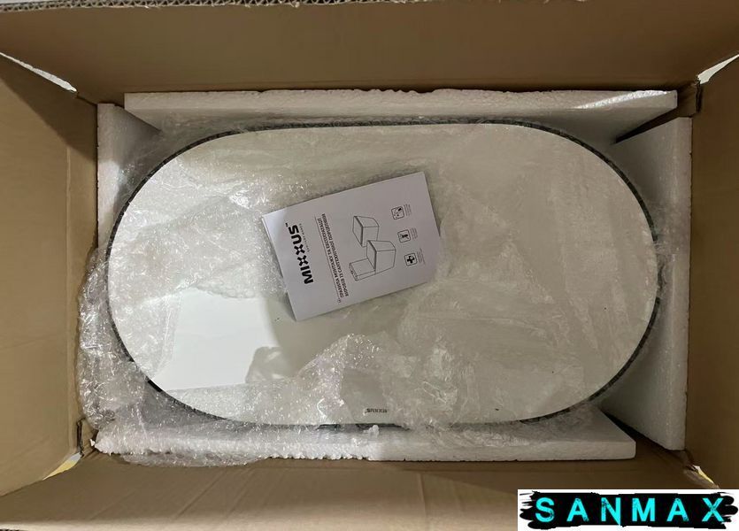 Раковина накладна Mixxus Premium Wave-0105 Edge Чорний 620х360х160mm (MP6556) MP6556 фото