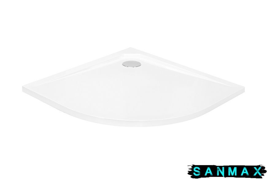 Піддон півкруглий Besco Asco UltraSlim 90x90x2.4/3.5 BMAS-90 фото