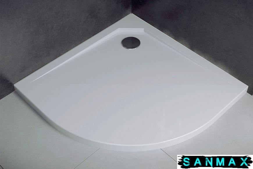 Піддон півкруглий Besco Asco UltraSlim 90x90x2.4/3.5 BMAS-90 фото