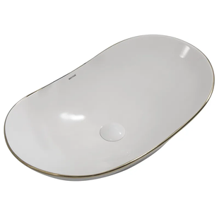 Раковина накладна Mixxus Premium Wave-0105 Edge Gold 620х360х160mm (MP6557) MP6557 фото