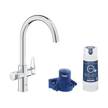 Змішувач для кухні Grohe Blue Pure StartCurve 30592000 з фільтром Blue S-Size 40404001 та головкою 64508001 (30594040) 30594040 фото