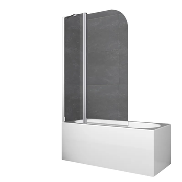 Шторки скляні на ванну Koer SR BS03-95x140-TR-01 прозоре скло 6мм, хром (KR5402) KR5402 фото