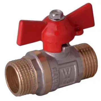 Кран кульовий 1/2 БШШ Вода Waterpro Червоний метелик (WP2916) WP2916 фото