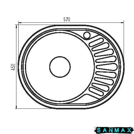 Мийка Zerix Z5745-08-180Md (Micro Decor) (ZM0615) ZM0615 фото
