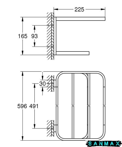 Поличка для рушників Grohe Selection (41066000) 41066000 фото