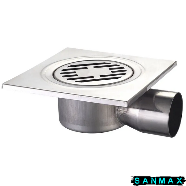 Душовий трап Champion Drain-04-150x150мм-90 із нержавіючої сталі, кутовий відвід (CH6145) CH6145 фото