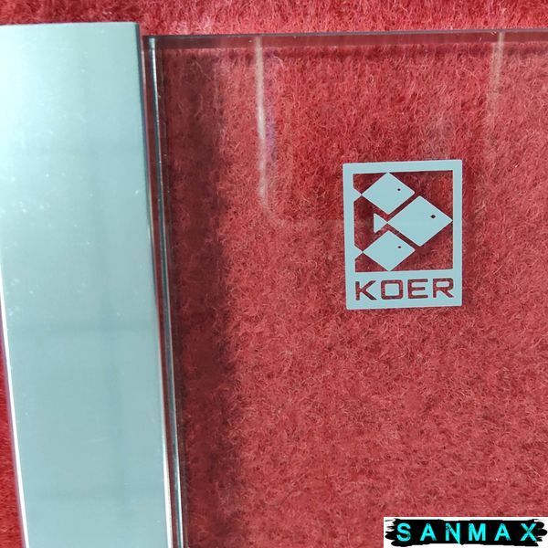Шторки скляні на ванну Koer SR BS03-95x140-TR-01 прозоре скло 6мм, хром (KR5402) KR5402 фото