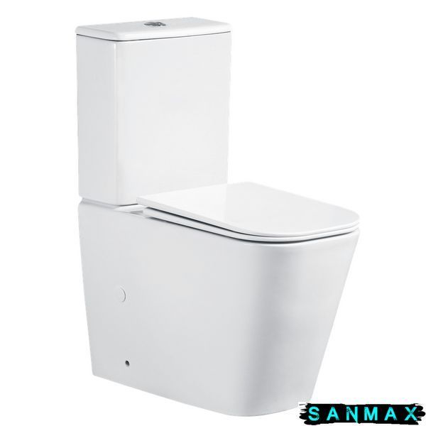 Унітаз-компакт Mixxus Quadro-0404-T1 660х360х820mm, система змиву Tornado 1.0 (MI6688) MI6688 фото