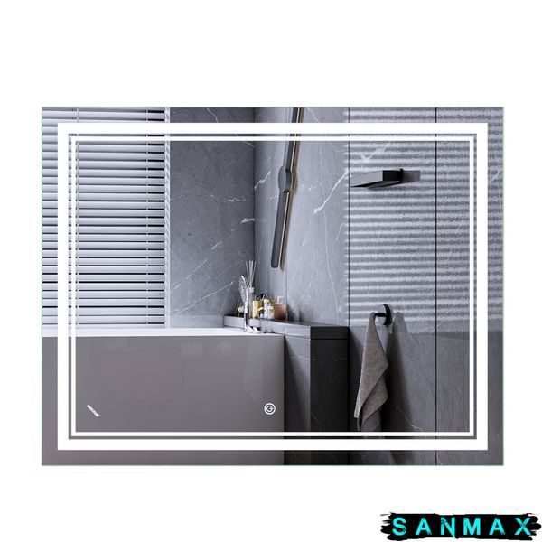 Дзеркало Mixxus Premium Quadro MR20-90x70-Reverse (Led Touch, Anti-fog, димер) (MP6621) MP6621 фото