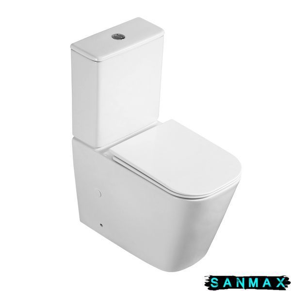 Унітаз-компакт Mixxus Quadro-0404-T1 660х360х820mm, система змиву Tornado 1.0 (MI6688) MI6688 фото