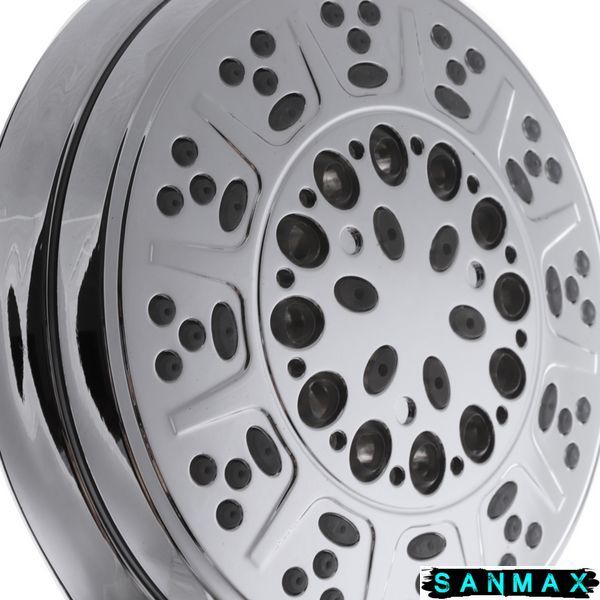 Лійка ручна для душу Storm Led SH-01-G10M5 (5 режимів) Підсвідка Хром (ST0002) ST0002 фото