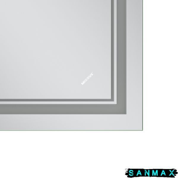 Дзеркало Mixxus Premium Quadro MR20-90x70-Reverse (Led Touch, Anti-fog, димер) (MP6621) MP6621 фото