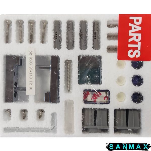 Шторки скляні на ванну Koer SR BS03-95x140-TR-01 прозоре скло 6мм, хром (KR5402) KR5402 фото