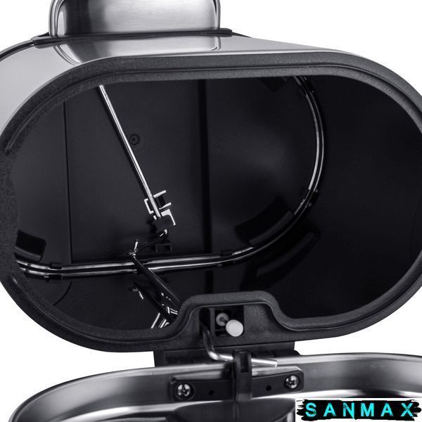 Відро для сміття з плавним закриттям овальне Mixxus Premium Topper-TC0205 SS Color 5л колір нержавійка (MI7059) MI7059 фото