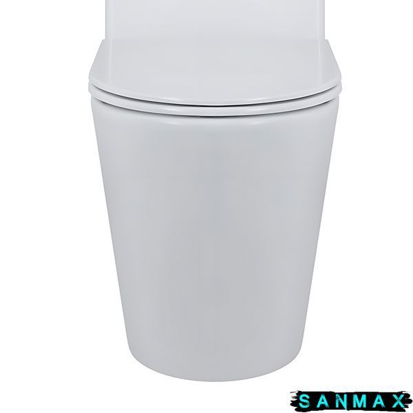 Чаша унітазу-компакту Mixxus Bevel-0403-T3 Bowl 640х360х835 Tornado 3.0 без сидіння (MI8349) MI8349 фото