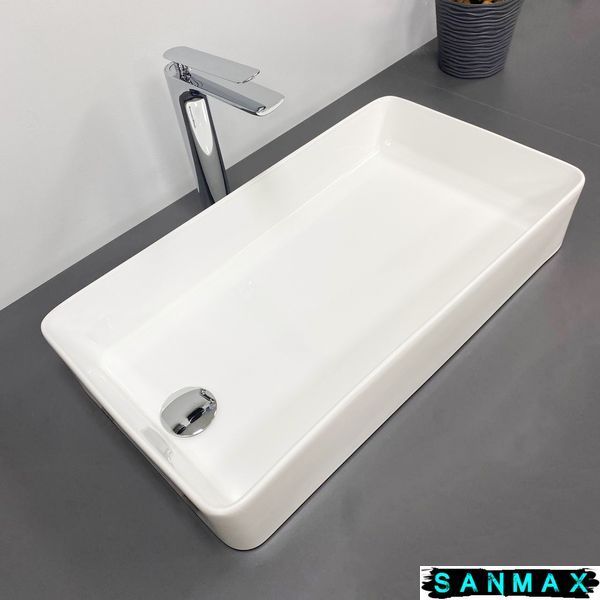 Умивальник накладний Vbi Velletri M Білий VBI-015901 фото