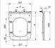 Кришка для унітазу Mixxus Premium Seat Cover Quadro-2001 Чорний 427х344х39mm з мікроліфтом Чорна (MP6614) MP6614 фото 3