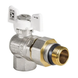 Кран з американкою кутовий 1/2 "антіпротікання" Koer KR.228.W-Gi) Білий метелик (KR0195) KR0195 фото 2