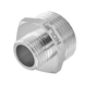 Ніпель нікельований 1/2х3/4 Nolf Nfc.N0608-N (NF3083) NF3083 фото 1