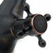 Змішувач для умивальника Rea Retro Чорний старовинний низький REA-B0225 фото 5
