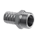 Штуцер нікельований 10х1/2 зовнішня Koer KF.U06F (KR3347) KR3347 фото 1