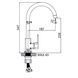 Змішувач для кухні Ledeme LM4033-2 (LL1305) LL1305 фото 2