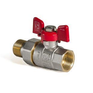 Кран з американкою прямий 1/2 Koer KR.227 Червоний метелик (KR0014) KR0014 фото