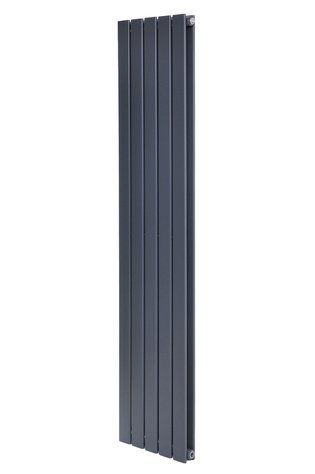Вертикальний дизайнерський радіатор опалення Arttidesing Livorno II 5/1800/340 сірий матовий LV II.5.180.34.G фото