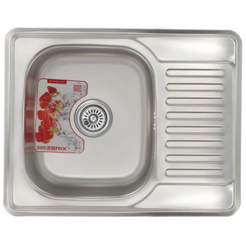 Мийка кухонна Zerix Z6350-08-180E (Satin) (ZM0563) ZM0563 фото