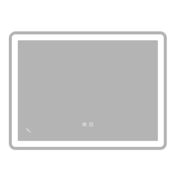 Дзеркало Zerix Mirra MR05-70x50-REVERSE з LED Touch, Anti-fog, димером, регулятором яскравості (ZX6055) ZX6055 фото