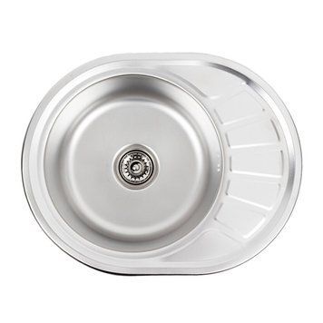 Кухонна мийка з нержавіючої сталі Valeso декор 5745 (0,6/170 мм) SP000044073 фото