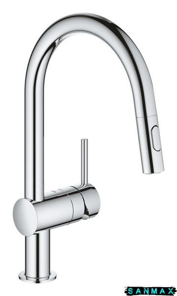 Змішувач для кухні з висувним виливом Grohe Minta (32321002) 32321002 фото