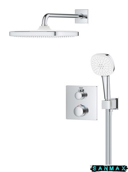 Вбудована душова система термостатична Grohe Grohtherm (34871000) 34871000 фото