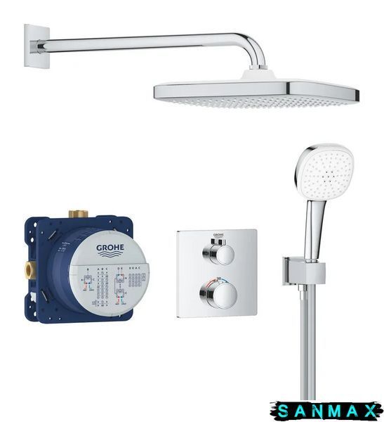 Вбудована душова система термостатична Grohe Grohtherm (34871000) 34871000 фото