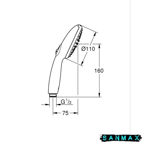 Лійка ручна для душу Grohe Tempesta 110 2 режими (26161003) 26161003 фото
