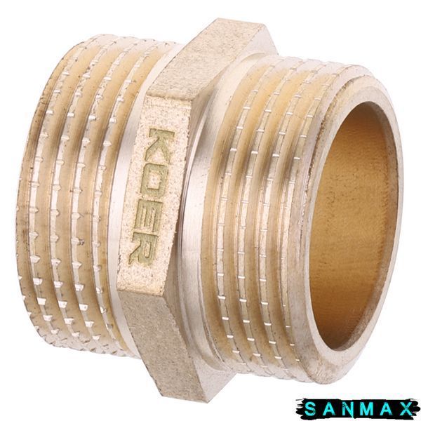 Ніпель латунний 3/4 Koer WM.N08.WN (KR2991) KR2991 фото