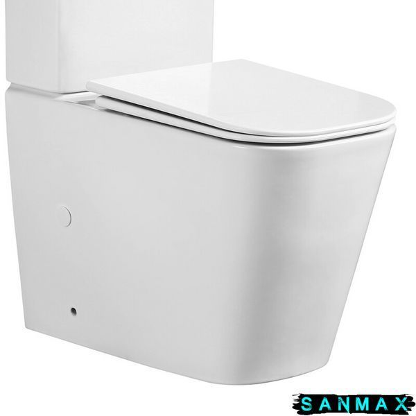 Чаша унітазу-компакту Mixxus Quadro-0404-T1 Bowl 660х360х820 Tornado 1.0 без сидіння (MI8342) MI8342 фото