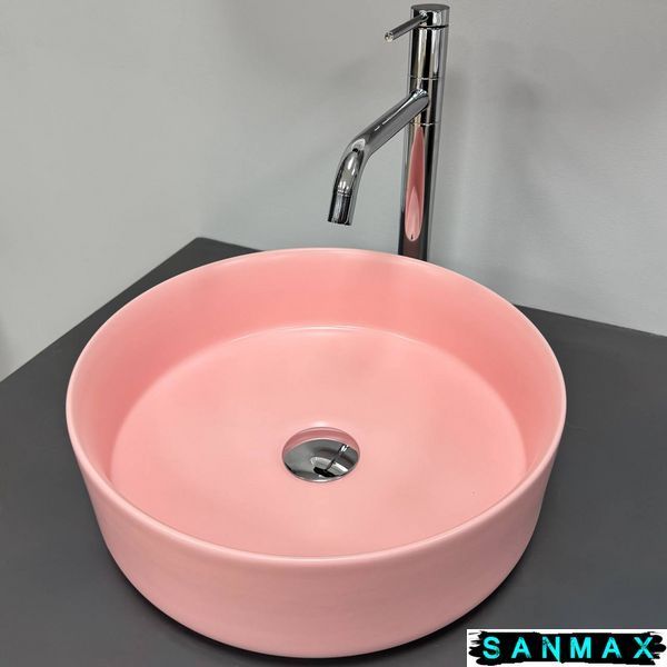Умивальник Vbi PRATO PINK MATT накладний VBI-011417 фото